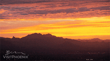 VisitPhoenix sunset mountain desert arizona GIF
