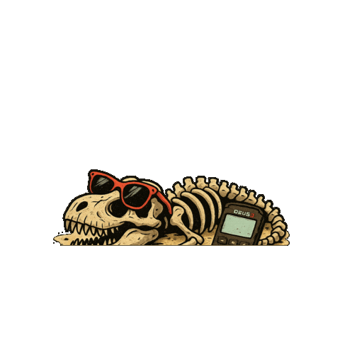 Endless Love Dino Sticker by Detektorking