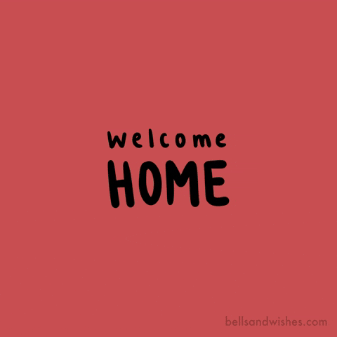 Welcome Home Rainbow GIF by Bells and Wishes