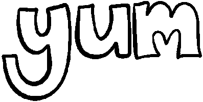 Yum Yum Hearts Sticker by OneSquigglyLine