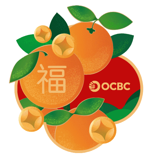 Spring Blossom Sticker by OCBC Bank