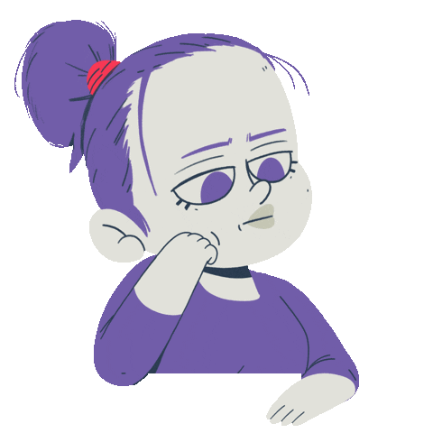 Bored Girl Sticker by Yimbo