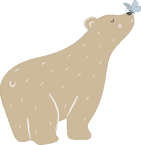 Brown Bear Sticker by Ted & Luna