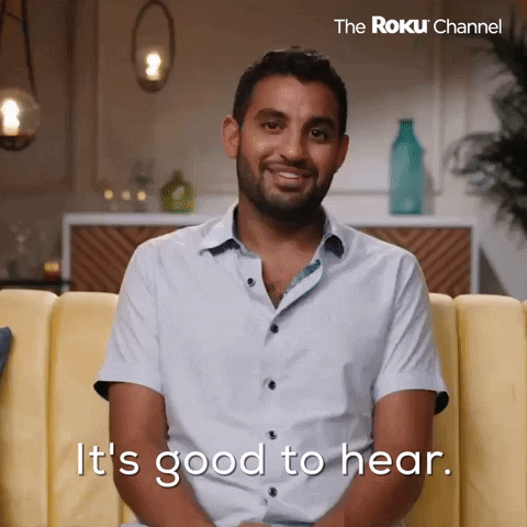 Good To Hear Season 1 GIF by The Roku Channel