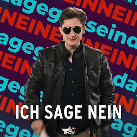 Auf Keinen Fall No GIF by ZDF heute-show