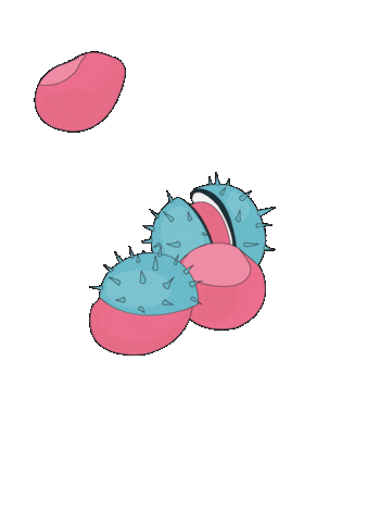 Herbst Kastanie Sticker by Kugelzwei