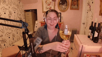 Happy So Excited GIF by Wine & Crime Podcast