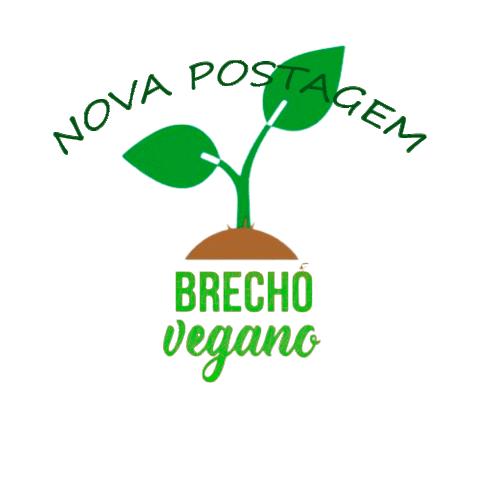 Nova Postagem Sticker by Brecho Vegano