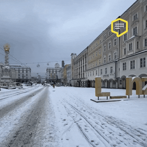 Snow Winter GIF by Linz News