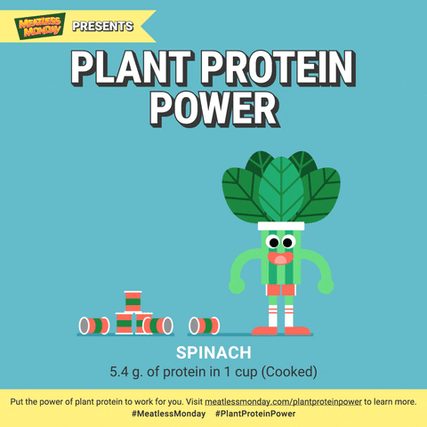 vegan protein GIF by Meatless Monday