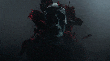 alexander mcqueen skull GIF