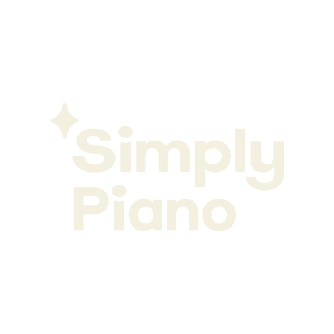 Sparkle Piano Sticker by Simply