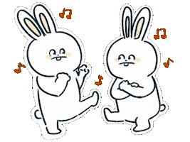 Dance Rabbit Sticker