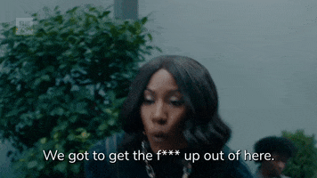 You Should Leave Get Out GIF by BET Plus