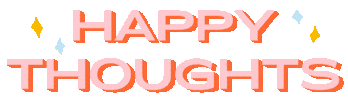 Happy Thoughts Sticker by Betina Gozo