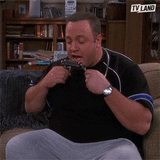 Kevin James Blowing GIF by TV Land