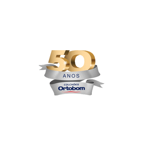 50 Anos Aniversario Sticker by Ortobom