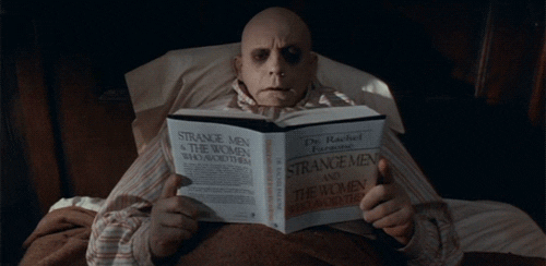Image result for scary reading gif