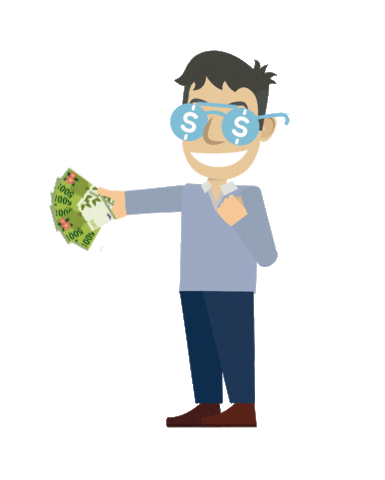 Money Johnny Sticker by Cashual Prestamos