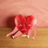 Broken Heart Animated Gif GIF by Mighty Oak