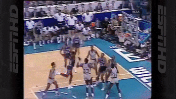 Villanova Georgetown Basketball 1985 GIF
