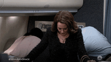 Nervous Nbc GIF by Will & Grace