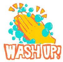 Corona Wash Up Sticker