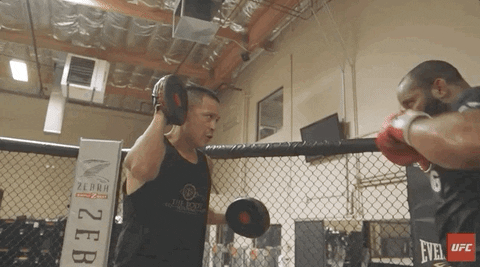 Sparring Daniel Cormier GIF by UFC