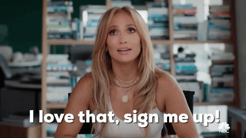 Sign Me Up Jennifer Lopez GIF by NBC
