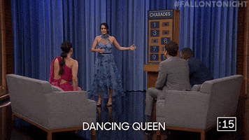 fallontonight game fun dancing queen GIF