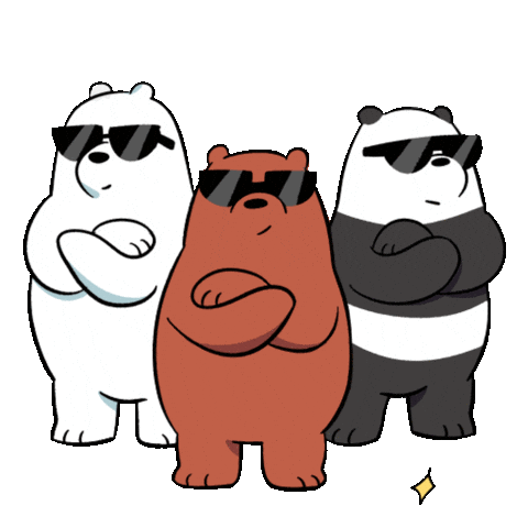 Friends Panda Sticker by CNLA for iOS & Android | GIPHY