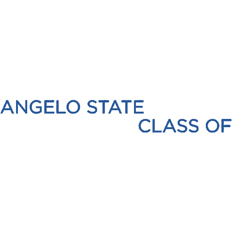 San Angelo Graduation Sticker by Angelo State University