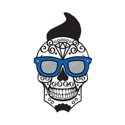 Dia De Los Muertos Sunglasses Sticker by ARRIBA