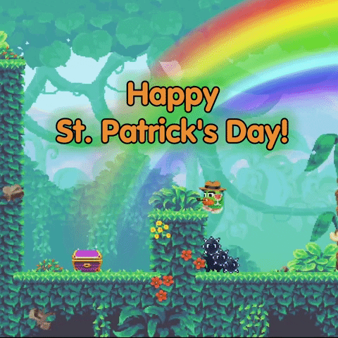 St Patricks Day Leprechaun GIF by Bitwave Games