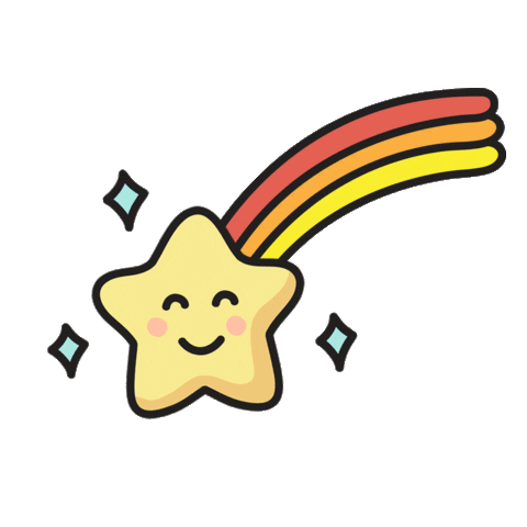 Happy Star Sticker