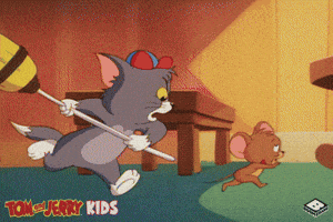 running away tom and jerry GIF