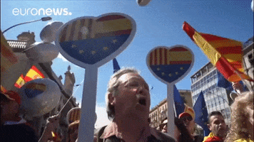 spain chanting GIF by euronews