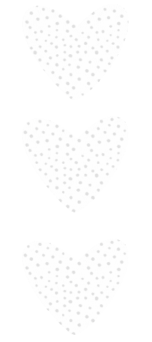 White Heart Hearts Sticker
