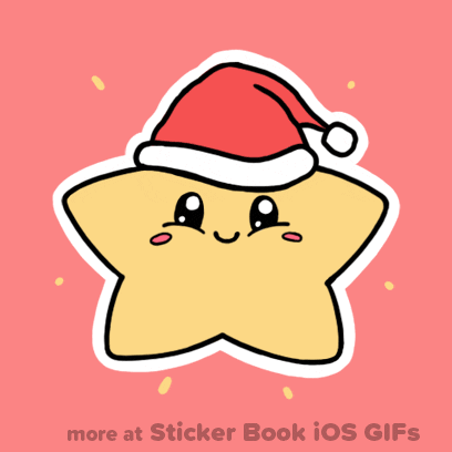 Glowing Merry Christmas GIF by Sticker Book iOS GIFs