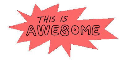 Typography Omg Sticker