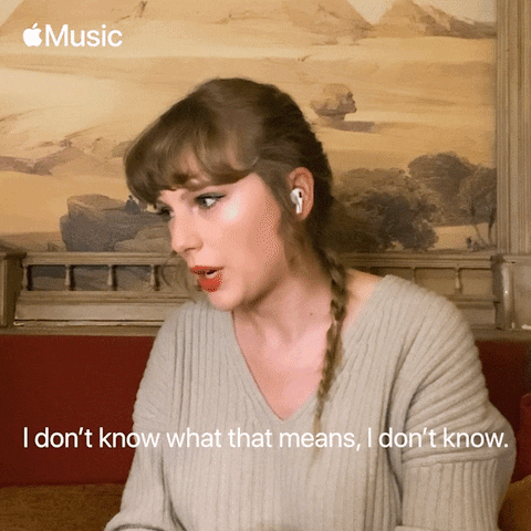 Confused Taylor Swift GIF by Apple Music