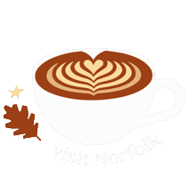 Heart Coffee Sticker by VisitNorfolkSuffolk