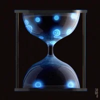  loop psychedelic time hourglass GIF