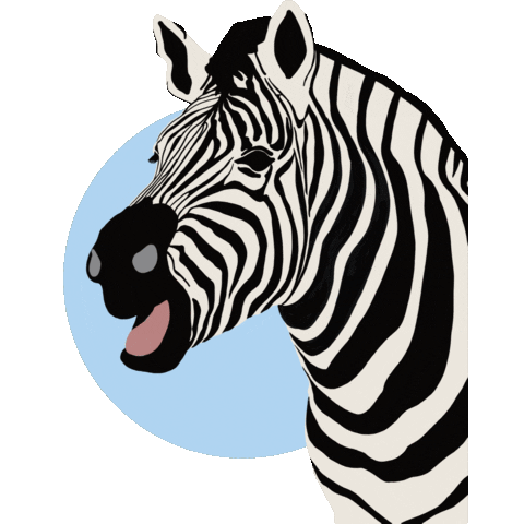 Zebra Sticker