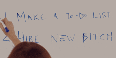 procrastinating to do list GIF by You're The Worst 