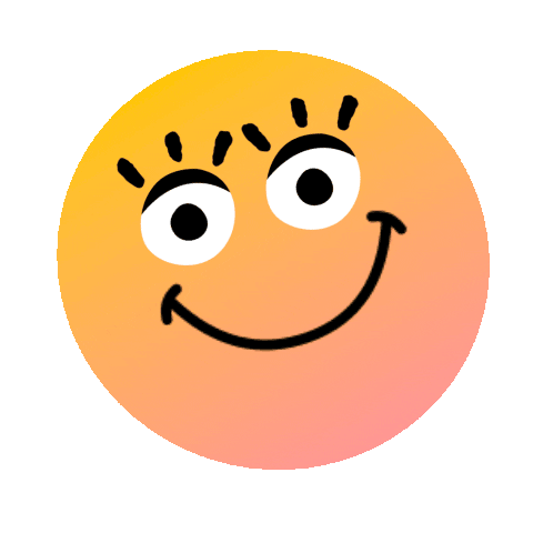 Happy Smiling Face Sticker by madmoiZelle