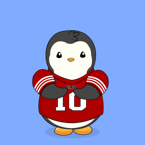 Happy College Football GIF by Pudgy Penguins