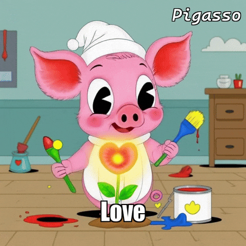Heart Love GIF by The Pigasso