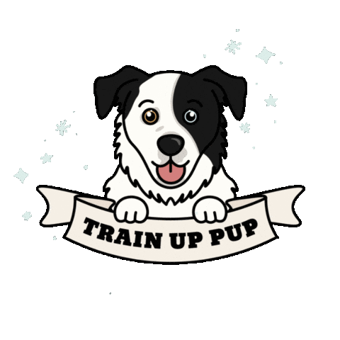 Train up pup Sticker