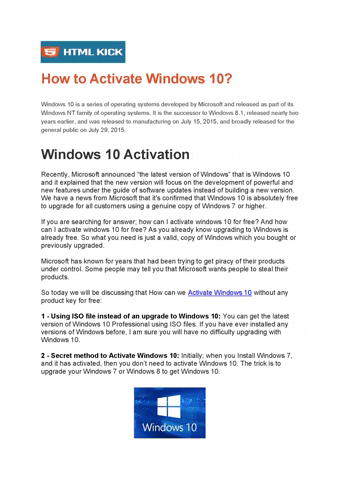 How To Activate Windows 10 GIF